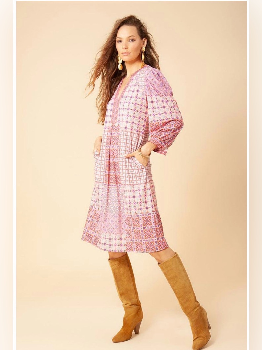 Hale Bob Ariyanna Midi Jersey Dress